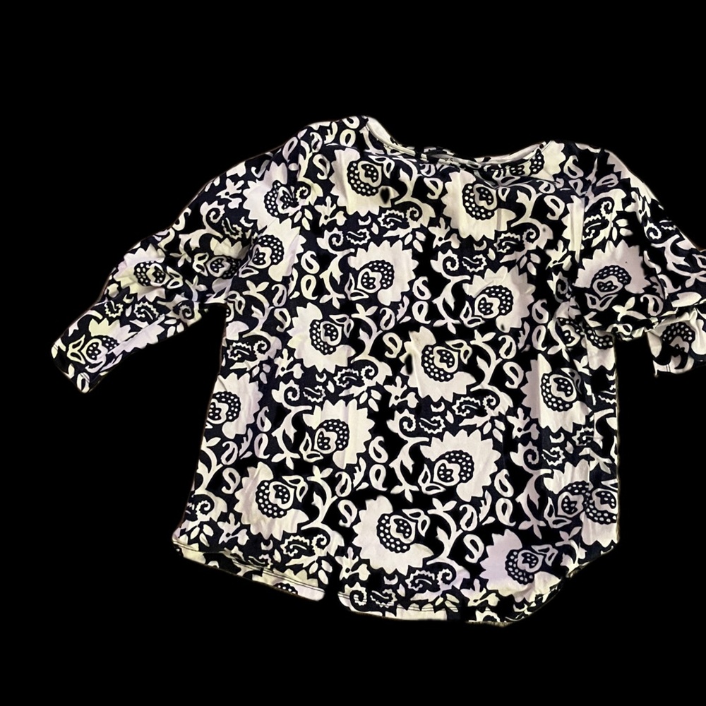 Navy and White Ballet Tee